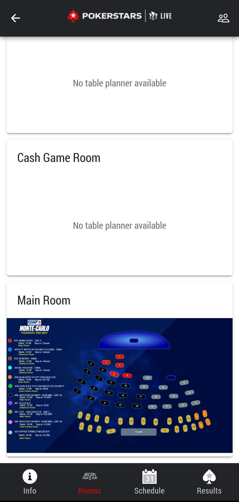 PokerStars LIVE App