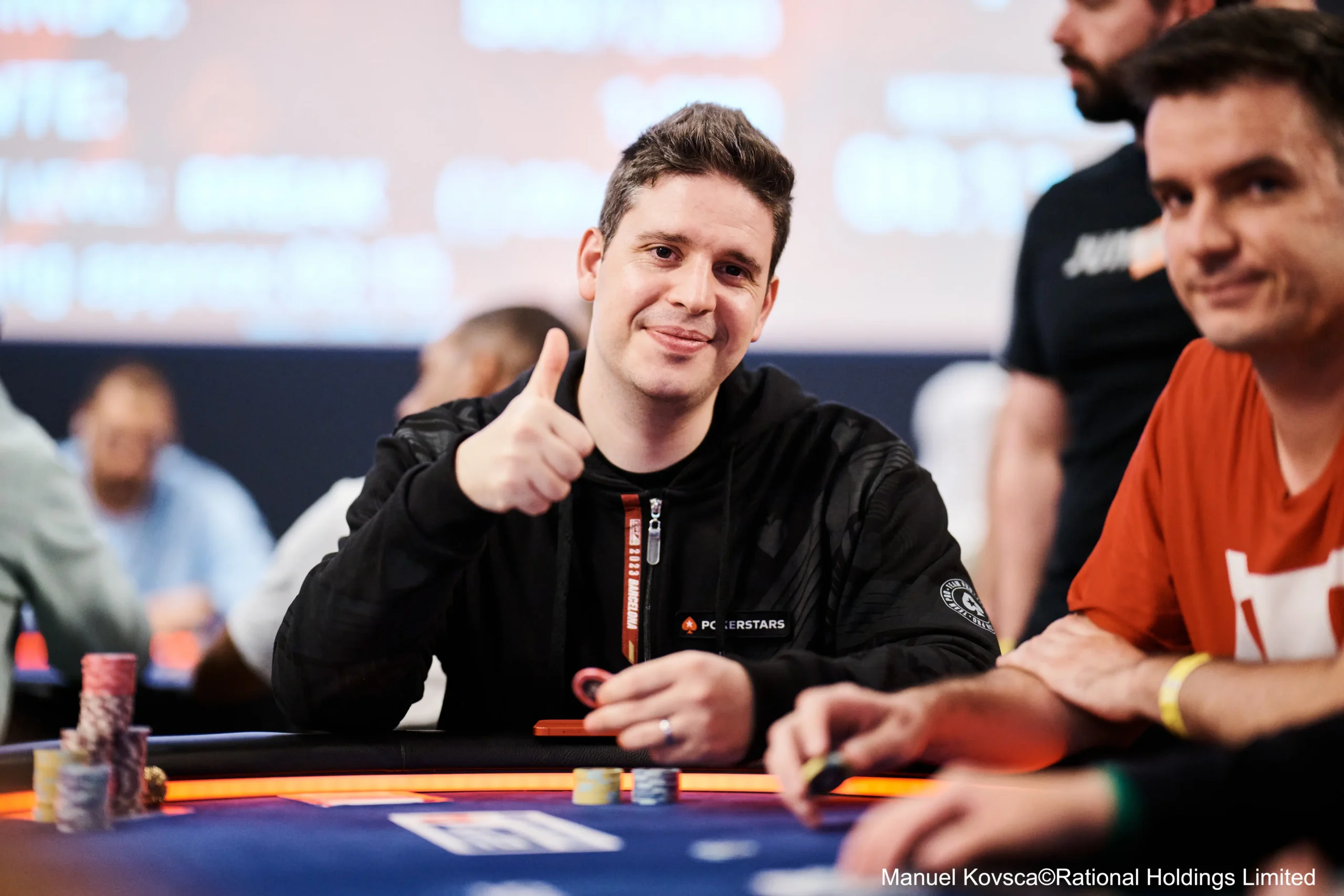 Elías Gutiérrez ‘ZeroS’ durante un torneo de poker en vivo