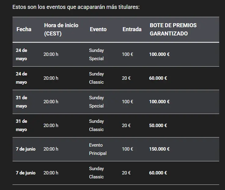 torneos clave mystery bounty series