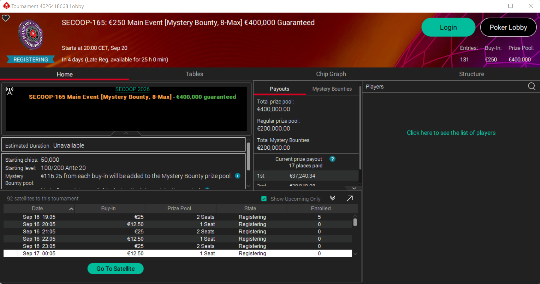 secoop main event